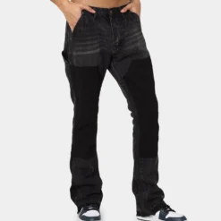 MNML B118 Flare Work Denim Jeans Black 22 MNML B118 Flare Work Denim Jeans Black -Nuvora Fit Sales 03009597 YB001 mens 0011