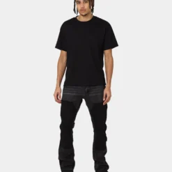 MNML B118 Flare Work Denim Jeans Black 24 MNML B118 Flare Work Denim Jeans Black -Nuvora Fit Sales 03009597 YB001 mens 0020 646063c7 8691 46e6 9623 ea4a0d5973f4