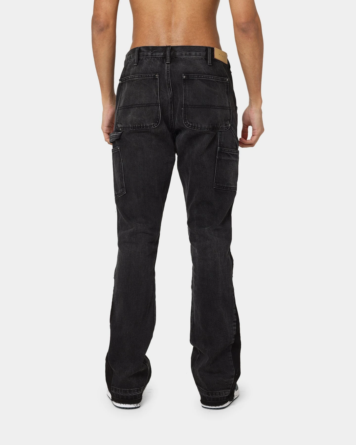 MNML B118 Flare Work Denim Jeans Black 12 MNML B118 Flare Work Denim Jeans Black - Image 10