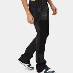 MNML B118 Flare Work Denim Jeans Black