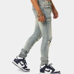 MNML X162 Stretch Denim Jeans Blue -Nuvora Fit Sales 03009603 YX001 mens 000050