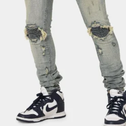 MNML X162 Stretch Denim Jeans Blue -Nuvora Fit Sales 03009603 YX001 mens 000090