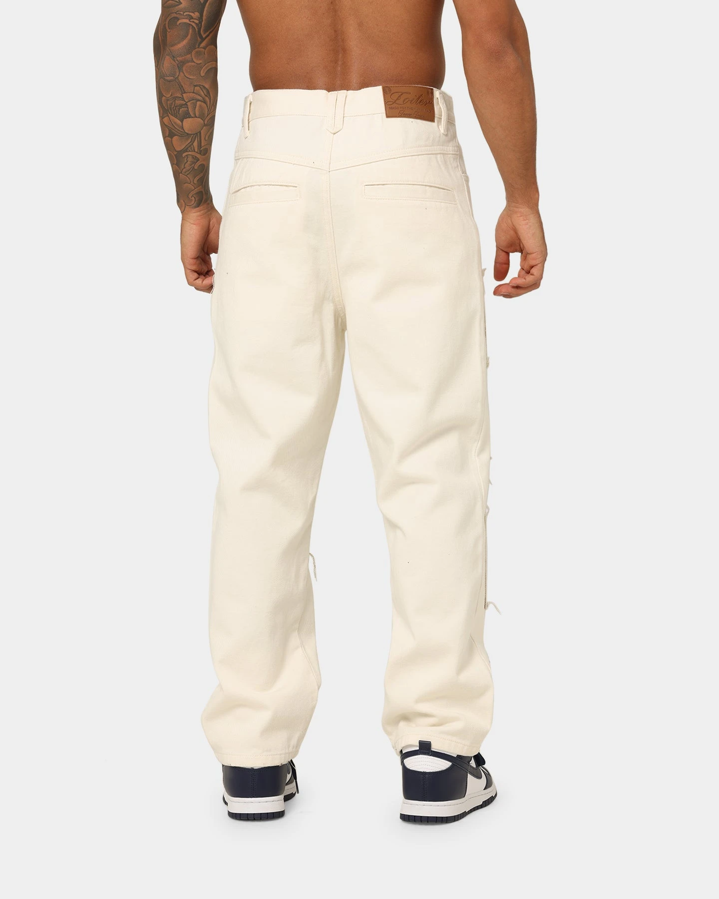 Loiter Utopia Patchwork Jeans Ecru 6 Loiter Utopia Patchwork Jeans Ecru - Image 4