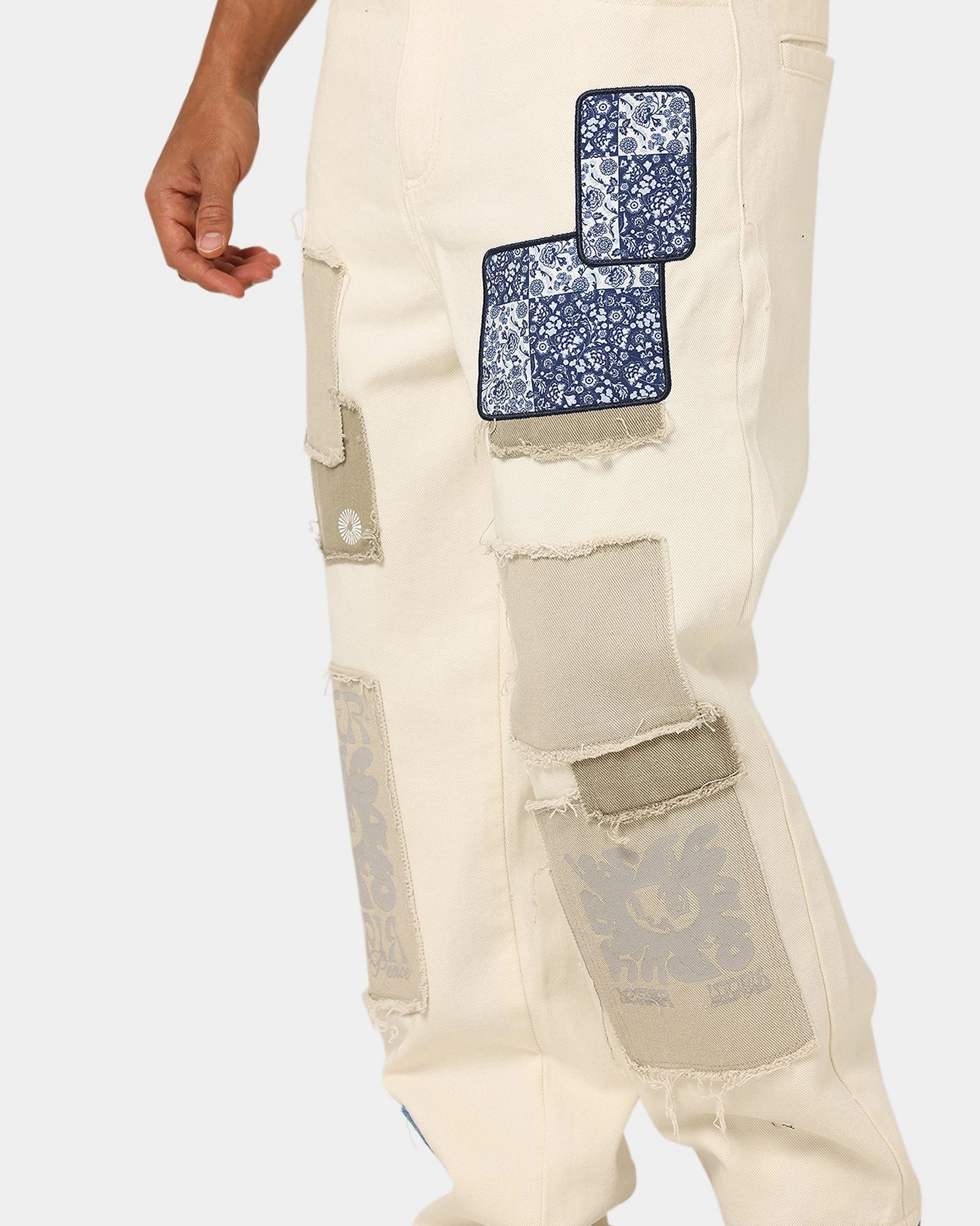 Loiter Utopia Patchwork Jeans Ecru 11 Loiter Utopia Patchwork Jeans Ecru - Image 9