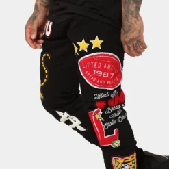 Lifted Anchors "Scholar" Denim Pants Black 13 Lifted Anchors "Scholar" Denim Pants Black -Nuvora Fit Sales 03009821 YB001 mens 040