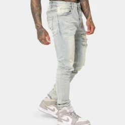 Lifted Anchors "Uniform" Denim Pants Blue -Nuvora Fit Sales 03009823 YX001 mens 0050