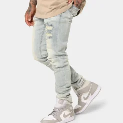 Lifted Anchors "Uniform" Denim Pants Blue -Nuvora Fit Sales 03009823 YX001 mens 0060