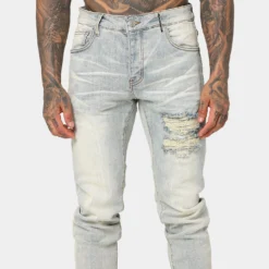 Lifted Anchors "Uniform" Denim Pants Blue -Nuvora Fit Sales 03009823 YX001 mens 0070