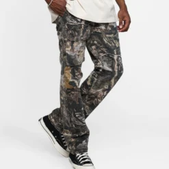MNML V266 Camo Baggy Denim Jeans Camo -Nuvora Fit Sales 03009946 YC001 mens 0030