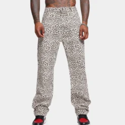 XXIII Christian Leopard Denim Jeans Leopard -Nuvora Fit Sales 03009966 YL001 mens 0030