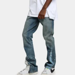 MNML B425 Patch Flare Denim Jeans Blue -Nuvora Fit Sales 03010047 YX001 mens 010