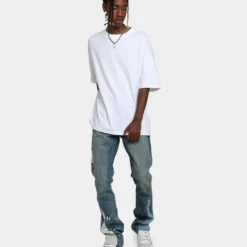 MNML B425 Patch Flare Denim Jeans Blue -Nuvora Fit Sales 03010047 YX001 mens 020