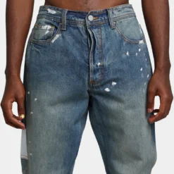 MNML B425 Patch Flare Denim Jeans Blue -Nuvora Fit Sales 03010047 YX001 mens 030