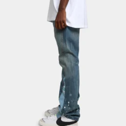 MNML B425 Patch Flare Denim Jeans Blue -Nuvora Fit Sales 03010047 YX001 mens 060