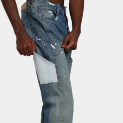 MNML B425 Patch Flare Denim Jeans Blue -Nuvora Fit Sales 03010047 YX001 mens 070 36f2fe14 465a 4bc8 ad7a cdf7c33f5ef4