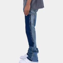 MNML B118 Flare Work Denim Jeans Blue -Nuvora Fit Sales 03010141 YX001 mens 0040