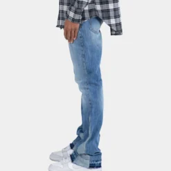 MNML B119 Flare Denim Jeans Blue -Nuvora Fit Sales 03010142 YX001 mens 0040