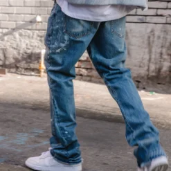 MNML B400 Flare Denim Jeans Blue