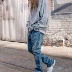 MNML B400 Flare Denim Jeans Blue -Nuvora Fit Sales 03010147 YX001 mens 0007