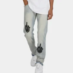 MNML D272 Skeleton Denim Jeans Blue/Black