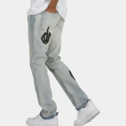 MNML D272 Skeleton Denim Jeans Blue/Black -Nuvora Fit Sales 03010163 YX014 mens 0060