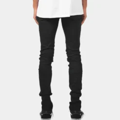 MNML X43 Stretch Denim Jeans Matte Black -Nuvora Fit Sales 03010193 YB297 mens 0050