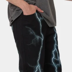 Loiter Lightning Jeans Black/Blue -Nuvora Fit Sales 03010242 YB002 mens 0030