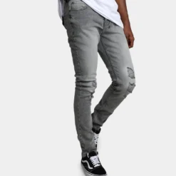 Ksubi Chitch Prodigy Trashed Pants Grey -Nuvora Fit Sales 03010261 YQ001 mens 0030 eac95427 1fa8 4075 8ef0 9796f924c807