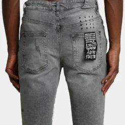 Ksubi Chitch Prodigy Trashed Pants Grey -Nuvora Fit Sales 03010261 YQ001 mens 0080 31278b31 5be1 486e a127 2d53b24b496c