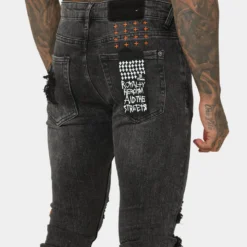 Ksubi Van Winkle Spray Out Orange Pants Black 18 Ksubi Van Winkle Spray Out Orange Pants Black -Nuvora Fit Sales 03010267 YB001 mens 080