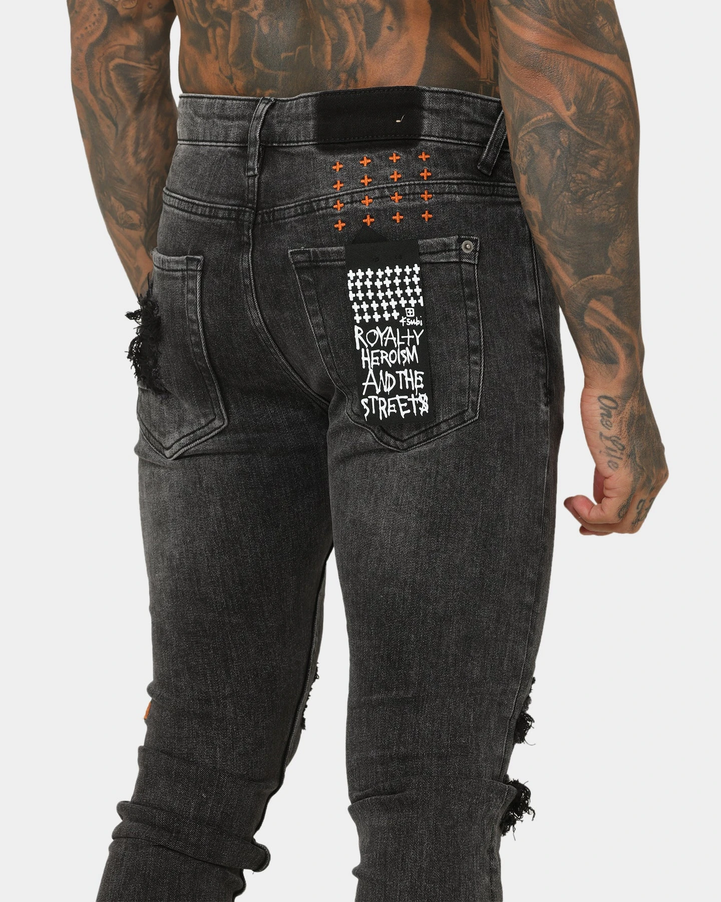 Ksubi Van Winkle Spray Out Orange Pants Black 10 Ksubi Van Winkle Spray Out Orange Pants Black - Image 8