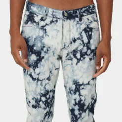 MNML D365 Splash Denim Pants Blue/White -Nuvora Fit Sales 03010400 YX095 mens 0070