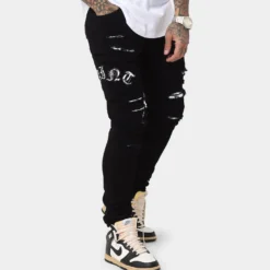 Saint Morta Gothic Summer Jeans Black/White