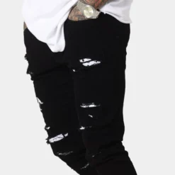 Saint Morta Gothic Summer Jeans Black/White -Nuvora Fit Sales 03010463 YB012 mens 040