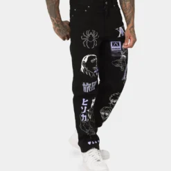 Goat Crew X Hunter X Hunter Jeans Vintage Black -Nuvora Fit Sales 03010507 YV013 mens 050