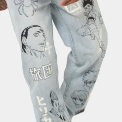 Goat Crew Hunter X Hunter Jeans Vintage Blue 12 Goat Crew Hunter X Hunter Jeans Vintage Blue -Nuvora Fit Sales 03010507 YX561 mens 030