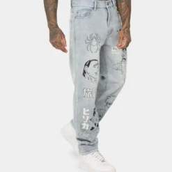 Goat Crew Hunter X Hunter Jeans Vintage Blue 14 Goat Crew Hunter X Hunter Jeans Vintage Blue -Nuvora Fit Sales 03010507 YX561 mens 050