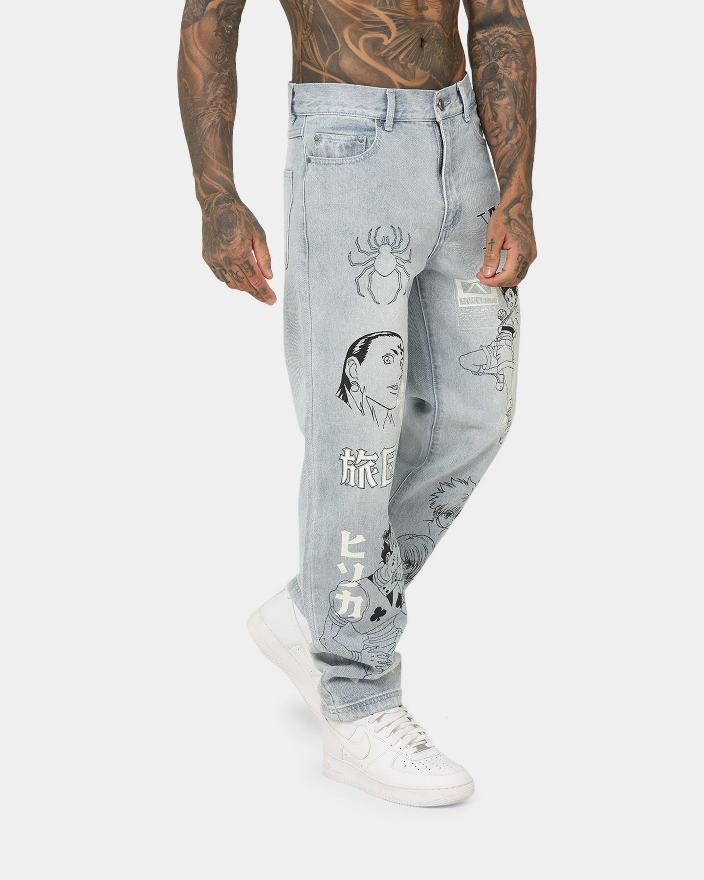 Goat Crew Hunter X Hunter Jeans Vintage Blue 7 Goat Crew Hunter X Hunter Jeans Vintage Blue - Image 5