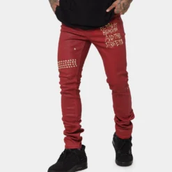 Ksubi 23 Chitch Red Denim Pants Red -Nuvora Fit Sales 03010514 YR001 mens 0030