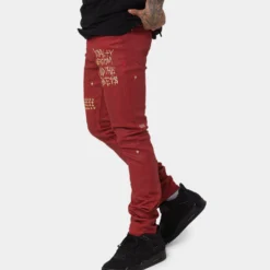 Ksubi 23 Chitch Red Denim Pants Red -Nuvora Fit Sales 03010514 YR001 mens 0070