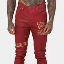 Ksubi 23 Chitch Red Denim Pants Red -Nuvora Fit Sales 03010514 YR001 mens 0080