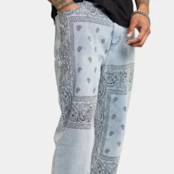 XXIII Paisley Print Jeans Paisley -Nuvora Fit Sales 03010766 YP800 mens 0070
