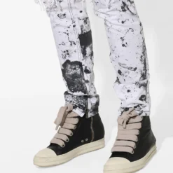 Saint Morta Acid Destroyer Jeans White/Black -Nuvora Fit Sales 03010769 YW110 mens 40