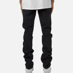 MNML D184 Skeleton Straight Denim Pants Black/White -Nuvora Fit Sales 03010780 YB012 mens 00050 30e48c3b d11f 4570 b09c e971dfb462c1