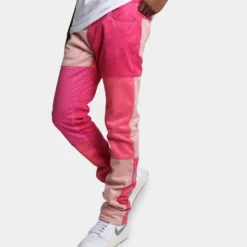 MNML D354 Patchwork Straight Denim Pants Pink -Nuvora Fit Sales 03010782 YP001 mens 0040 bce97a73 824f 4c6f 8db4 26d62c6e4f4d