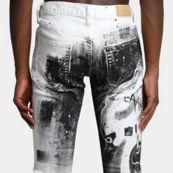 MNML M189 Slim Denim Pants Tu White -Nuvora Fit Sales 03010785 YT172 mens 0080