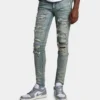 MNML X201 Rhinestone Skinny Denim Pants Blue -Nuvora Fit Sales 03010799 YX001 mens 0010 ad37200b 591f 4fe4 a5b9 8adbb149aec2