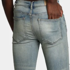 MNML X201 Rhinestone Skinny Denim Pants Blue -Nuvora Fit Sales 03010799 YX001 mens 0080 7fc3c717 9732 4db1 888f 16d33c2edef6