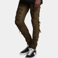 MNML X289 Skinny Denim Pants Brown -Nuvora Fit Sales 03010800 YX300 mens 0040 e487ebc7 09e8 4e1b a65c a7514c72180f