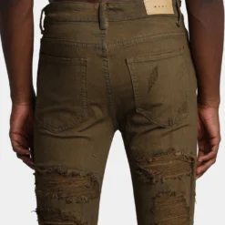 MNML X289 Skinny Denim Pants Brown -Nuvora Fit Sales 03010800 YX300 mens 0080 7faa0031 f377 4aa6 b116 c6618850438d